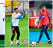 Aldair Quintana (izquierda), Álvaro Montero (centro) y Kevin Mier (derecha) son los 3 guardavallas de la primera convocatoria posmundial de Néstor Lorenzo FOTOS <b>CORTESIA FCF</b>