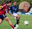 Eduardo Dávila no ve con buenos ojos el fútbol femenino, calificándolo como un deporte no apto para mujeres. Fotos: EL COLOMBIANO y captura de video