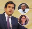 Rodrigo Lara Restrepo, Gustavo Petro y Angie Rodríguez. Foto: Colprensa y Presidencia.