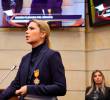El pasado mes de noviembre, Angelly Moncayo fue condecorada con la ‘Orden del Congreso Colombiano en el grado de Caballero’ por su proyecto Asia Recovery, enfocado en generar conciencia sobre el síndrome de Asia. Foto Colprensa.