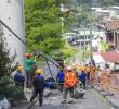 Imagen de referencia del mantenimiento de la Línea K del Metrocable. Foto: EL COLOMBIANO