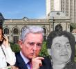 A la izquierda, Eduardo Umaña. En el medio, Álvaro Uribe Vélez. A la izquierda, Jesús María Valle. FOTOS: Concejo de Medellín, Tribunal de Medellín y cortesía Verdad abierta