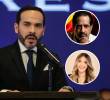Miller Soto acompañó a Abelardo de la Espriella en campaña. Hasta hace pocos meses, Carolina Gómez era periodista en Red Más Noticias. Foto: Colprensa/Cortesía.