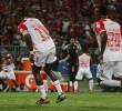Hugo Rodallega tras anotar el gol de la victoria de Santa Fe ante DIM por la final de la Liga BetPlay 2025-1. FOTO: REDES SOCIALES SANTA FE