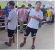 Lo que debía ser una tarde de fútbol finalizó en un penoso episodio de discriminación cuando una mujer y otros espectadores lo increparon por vestir chanclas. FOTO: Captura de video de redes sociales @criticolombia4
