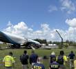 Avión de carga de Amazon tras salirse de la pista en el Aeropuerto Internacional de Miami. Foto: NTSB Newsroom