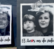 El mural ahora // el mural antes. Foto: Redes sociales.