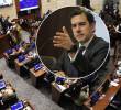El ministro del Interior, Rodrigo Lara, radicó en el Congreso la ley anti mermelada. Fotos: Colprensa
