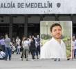 Imagen de referencia de la Alcaldía de Medellín. Adelante, el funcionario Sebastián Gómez. Foto: EL COLOMBIANO