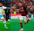 Duván Vergara y Jorge Carrascal buscarán sus primeros goles en esta edición de la Copa Libertadores y ser héroes para sus equipos. Foto: Getty