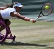 La colombiana Angélica Bernal y su compañera, la francesa Ksenia Chasteau, enfrentarán en la final de Wimbledon a las chinas Xiaohui Li y Ziying Wang. FOTO: AFP