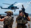 La Fuerza Naval de Estados Unidos desplegó ocho buques de guerra, un submarino y un portaviones durante su intervención en el mar Caribe. FOTO: CORTESÍA @Southcom.