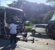 Así quedó uno de los vehículos afectados en el siniestro vial. FOTO: imagen tomada de redes.