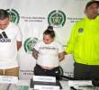 Kirly Dayanna Solano Hernández, conocida con el alias de ‘La Burra’, fue capturada el pasado mes de mayo por las autoridades de Santander. FOTO: POLICÍA METROPOLITANA DE BUCARAMANGA