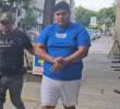 Por medio de un operativo del Gaula de la Policía, capturaron a este hombre y sus otros dos compañeros por extorsión. FOTO: Captura video Policía Nacional y Julio Cesar Herrera