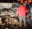 Así quedó uno de los vehículos accidentados en la Medellín-Bogotá. FOTO: Cortesía Denuncias Antioquia.