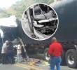 El accidente ocurrió en la vía Medellín-Manizales, a unos 27 kilómetros de La Pintada, en el sector de Las Felicias, Caldas. Foto: Cortesía