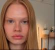 Anastasia Krostomitina, modelo de Rusia con un increíble pareciod a Erling Haaland. FOTO: <b>Instagram nas_kos</b>