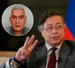 Diego Marín Buitrago, zar del contrabando y el presidente Gustavo Petro. Foto: Presidencia