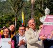 El pasado 16 de julio 16 de 2024, el presidente, Gustavo Petro Urrego, sancionó el proyecto de la reforma pensional en la Plaza de Bolívar. FOTO: Presidencia