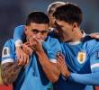 El futbolista Rodrigo Aguirre marcó el primer gol de Uruguay en el duelo ante los venezolanos. FOTO: GETTY