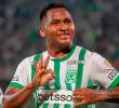 El delantero cordobés Alfredo Morelos, una de las figuras del cuadro verde, será titular en Rionegro. FOTO: JUAN ANTONIO SÁNCHEZ