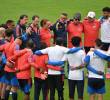 El grupo dirigido por Néstor Lorenzo se ha mostrado unido e ilusionado en llegar hasta el último día de la competición en el Mundial. Foto: AFP