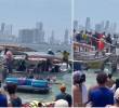 Las autoridades del sector turístico de Cartagena abrieron una investigación para dar con los responsables de una severa alteración del orden público registrada en la playa de Punta Arena. FOTO: Captura tomada de video de redes sociales @ColombiaOscura