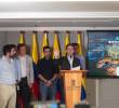 El alcalde Federico Gutiérrez presentó la alianza con La Liga para asesorar toda la modernización del estadio Atanasio Girardot. FOTO: CORTESÍA ALCALDÍA DE MEDELLÍN