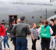 Los aviones Hércules C-130 de la Fuerza Aeroespacial Colombiana trasladaron al equipo de rescate USAR COL-1 hacia Venezuela y permitieron la repatriación de 47 connacionales, incluidos 19 niños deportistas. FOTO: CORTESÍA