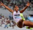 Natalia Linares se consolida como la nueva joya del salto largo. Acaba de ganar medalla de plata en la Liga de Diamante en China y también suma podios en mundiales. Los Juegos Olímpicos, su gran meta. <span class=mln_uppercase_mln>FOTO</span> <b><span class=mln_uppercase_mln>GETTY</span></b>