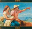 Con la pintura Horizontes, el artista antioqueño Francisco Antonio Cano quiso compensar el apoyo a su educación y conciliar una deuda de gratitud con la ciudad. <span class=mln_uppercase_mln>FOTO</span> <b><span class=mln_uppercase_mln>Fotografía Rodríguez. Biblioteca Pública Piloto. Archivo Fotográfico.</span></b>