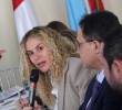 La ministra del Trabajo, Natalia López, aseguró que se activaron medidas para gestionar $5 billones para cumplir con los pagos de pensiones los dos últimos meses del 2026. FOTO: (Colprensa-Prensa Senado).