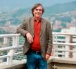 Mircea Cărtărescu es un escritor rumano, candidato al Nobel de Literatura. Visitó Medellín durante la Fiesta del Libro y la Cultura. Foto: Manuel Saldarriaga.