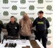 Alias Chuky y alias Ángel fueron capturados en flagrancia, según las autoridades. Foto: Policía Antioquia