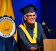Hernán Octavio Moreno Mora el día de su grado como Ingeniero Matemático en Eafit. FOTO Cortesía Universidad