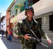 Tras la explosión, el Ejército hizo una inspección para detectar si había más explosivos sembrados. FOTO ARCHIVO EL COLOMBIANO