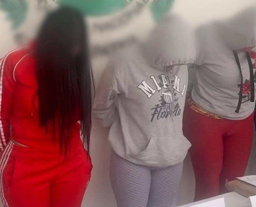 Banda de mujeres dedicada al hurto de extranjeros en Medellín. FOTO: CORTESÍA