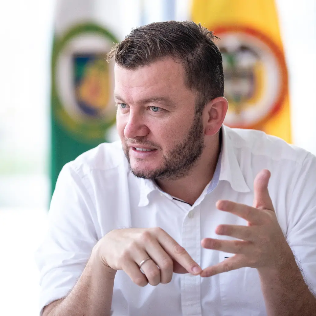 Santiago Montoya, exalcalde de Sabaneta entre 2020 y 2023. Foto: Andrés Camilo Suárez Echeverry