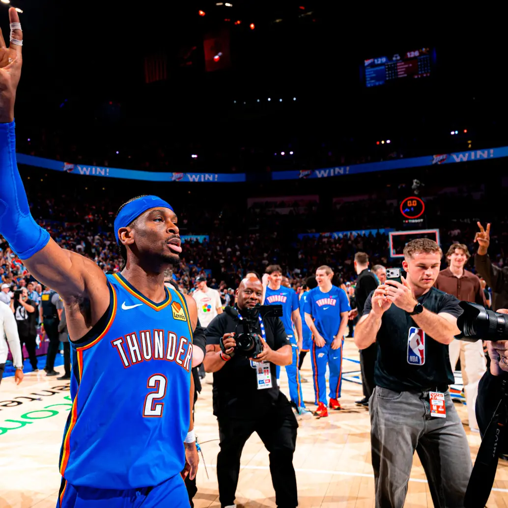 Shai Gilgeous-Alexander ganó el MVP de la NBA en 2025 y 2026. FOTO: <b>X OKCTHUNDER</b>