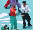 El carriel antioqueño que usó Ryan Castro durante la inauguración del Mundial 2026. FOTO: AFP
