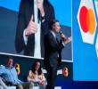 Daniel Quintero fue chiflado durante un debate de precandidatos presidenciales, en Asobancaria, en Cartagena. CORTESÍA ASOBANCARIA
