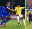 En pelea terminó el partido entre Colombia y Francia en el Mundial Sub-17 en Catar. FOTO: GETTY