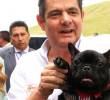 Germán Vargas Lleras y su inseparable Mancho, el bulldog francés que lo acompañó durante años. Ambos descansan en paz. Foto: redes sociales @German_Vargas