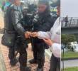 Protesta frente a la Embajada de Estados Unidos en Bogotá dejó a cuatro policías heridos. FOTOS: Capturas de video