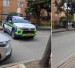 Un tiroteo en el norte de Bogotá dejó tres soldados heridos. Las autoridades acordonaron la zona para adelantar la investigación. FOTOS: Captura de video.
