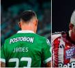 James Rodríguez y Teófilo Gutiérrez, dos de las figuras del encuentro. FOTO: <b>X Nacionaloficial y JuniorClubSA</b>