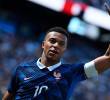 El delantero francés Kylian Mbappé es el capitán de la Selección de su país en la Copa del Mundo que se juega en Canadá, Estados Unidos y México. Foto: Getty