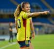 Leicy Santos lidera la delantera de Colombia para el duelo ante Perú, en el Atanasio Girardot, por la Liga de Naciones. FOTO EC