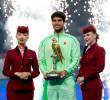 Carlos Alcaraz, campeón en Doha, es el favorito al título de California. FOTO GETTY